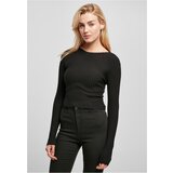 UC Curvy Ladies Short Rib Knit Twisted Back Sweater black Cijene