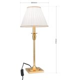 Orion LA 4-1049/1 - Stona lampa FONSA 1xE27/60W/230V bela/zlatna | Eponuda.com