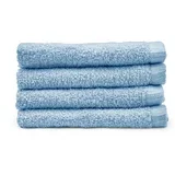 Plavi brzosušeći pamučni ručnici u setu 4 kom 30x30 cm Quick Dry –