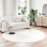  Tepih od umjetne ovčje kože TAFALLA Bijela Ø 200 cm Poliester | shoptok.hr