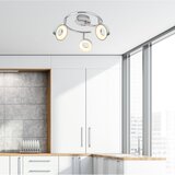 Candellux Lighting LED stropna svjetiljka u sjajno srebrnoj boji 40x40 cm Isla – | shoptok.hr