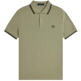 Fred Perry Twin Tipped Polo Shirt Olive Mint/Night Green Zelena u