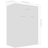 Ormarić za cipele bijeli 60 x 35 x 84 cm od konstruiranog drva | shoptok.hr
