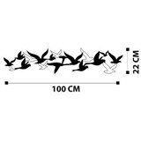 WALLXPERT Zidna dekoracija Bellissimo-M112-M, 100x22 cm, 1,2 mm, Crna | Eponuda.ba