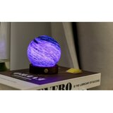 Gingko LED namizna svetilka v temni naravni barvi s steklenim senčilom (višina 9 cm) Stellar Ocean – | Shoptok.si