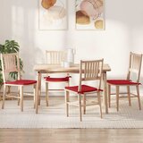  Jastučići za sjedenje 4 pcs Crvena 40 x 40 x 3 cm tkanina | shoptok.hr