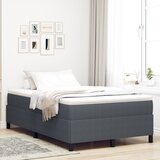 vidaXL Postelja Temno Siva 120x190 cm Corduroy Tkanina Cene