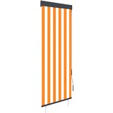 vidaXL Zunanje rolo senčilo 60x250 cm belo in oranžno, (20767626) Cene