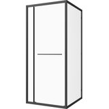 Sanotechnik kotna tuš kabina SLD80B, črna, 80x80x200 cm | Shoptok.si