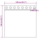  Zavjese 2 pcs Svijetlo plava 140 x 140 cm Poliester | shoptok.hr