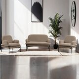 Atelier Del Sofa Set garniture za dnevnu sobu, 3 komada Aster, Krem Cene