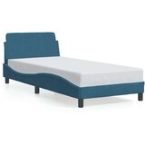 vidaXL Okvir kreveta s uzglavljem plavi 80 x 200 cm baršunasti | shoptok.hr