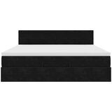  Otomanski krevet s madracem i LED crni 160x200cm tkanine | shoptok.hr