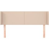  Uzglavlje s ušima boja cappuccina 147x16x78/88 cm umjetna koža | shoptok.hr