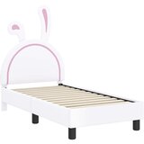  Okvir kreveta za malu djecu s naslonom Bijelo 70 x 140 cm PU | shoptok.hr