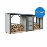 Timbela M986-TUNDRA CAVERN Dvojna Drvarnica z Zaprto Shrambo 6,49 m², (5000489729) Cene