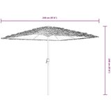 vidaXL Vrtni suncobran s čeličnom šipkom plavi 248 x 248 x 248 cm | shoptok.hr