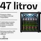 Klarstein Beersafe hladilnik za pijačo s steklenimi vrati | 44 x 48 cm | Notranja LED osvetlitev | Shoptok.si