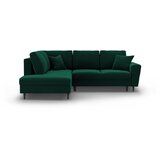 Cosmopolitan Design Zelena baršunasti sklopiva/s prostorom za odlaganje kutna garnitura (s lijevim kutom/u obliku slova L) Kyoto – | shoptok.hr