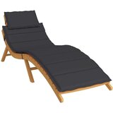 vidaXL jastuk za ležaljku za sunčanje crni 186 x 58 x 3 cm | shoptok.hr