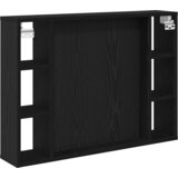  Ogledalo ormar Crni hrast 76 x 15 x 55 cm Konstruirano drvo | shoptok.hr