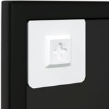  Zidno ogledalo crno 80 x 60 cm metalno | shoptok.hr