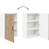 vidaXL zidni kuhinjski ormarić zidne umjetnički hrast 50 x 31 x 80 cm | shoptok.hr