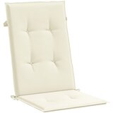  Jastuci za vrtne stolice 6 kom krem 120 x 50 x 3 cm od tkanine | shoptok.hr