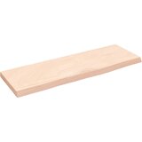  Zidna polica 60 x 20 x 2 cm od neobrađene masivne hrastovine | shoptok.hr