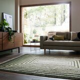 Flair Rugs Zelena ročno tkana preproga iz mešanice volne 140x200 cm Boucle Frame – | Shoptok.si
