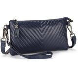 INF Ženska torbica na sklopko iz pravega usnja, kompaktna torbica za čez ramo Blue, (21685316) | Shoptok.si
