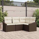  Set sofe 4 kom. Bež poliratan 178,5 x 123,5 x 85 cm | shoptok.hr