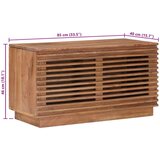  Kutija za spremanje s pohranom Prirodna 85 x 40 x 46 cm | shoptok.hr