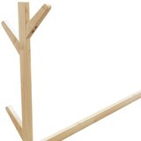  Stalak za odjeću s kukama i kotačima 100x35x157 cm bambus | shoptok.hr
