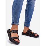 Zazoo Leather Women's Platform Sandals Black 3024 Cijene