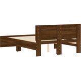 Okvir kreveta s uzglavljem boja hrasta 120x190 cm | shoptok.hr