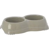 Dupla posuda Double Smarty Bowl Medium - siva