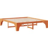  Krevet s daskama s pohranom Smeđa 180 x 200 cm Masivna borovina | shoptok.hr