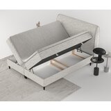 Maison de Rêve Svetlo siva boxspring postelja s prostorom za shranjevanje 140x200 cm Melba – | Shoptok.si