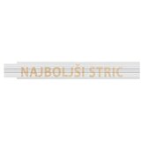 HEKA Zložljivi meter (Dolžina: 2 m, Bela, Natis: NAJBOLJŠI STRIC) | Shoptok.si