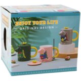  Siva šalica s dinosaurom 400 ml | shoptok.hr