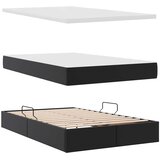  Krevet s prostorom za pohranu s LED-om Crna 120 x 190 cm | shoptok.hr