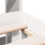  Krevet s regalom z knjige bez madraca bijeli 135x190cm borovina | shoptok.hr