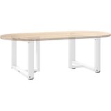  Noge za klub stolić T-oblika 2 kom Bijele 60x25x(42-43) cm Čelik | shoptok.hr
