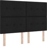  Postelja z vzmetnico z vzmetnico Črna 140 x 190 cm blago, (5000022962) | Shoptok.si