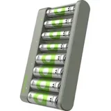 E821 punjač okruglih stanica nikalj-metal-hidridni micro (AAA), mignon (AA)