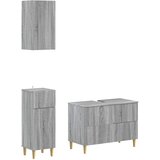  Set za kupaonicu od 3 dijela ARNHEM Siva Sonoma | shoptok.hr