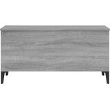 vidaXL Klubska mizica siva sonoma 90x44,5x45 cm inženirski les | Shoptok.si