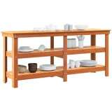  Radni stol Vosak smeđa 181.5 x 50 x 80 cm Čvrsto borovo drvo | shoptok.hr