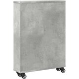 vidaXL Uska kolica za pohranu boja betona 48x13x68cm konstruirano drvo | shoptok.hr